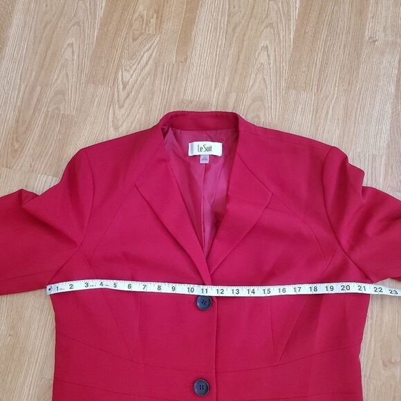 Le Suit Wing-Lapel Blazer size 16 in Red - NEW - Picture 11 of 15